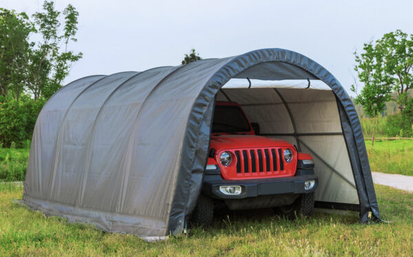 WeatherFast Portable Shelter with Round Top - 10 ft. W x 20 ft. D x 8 ft. H